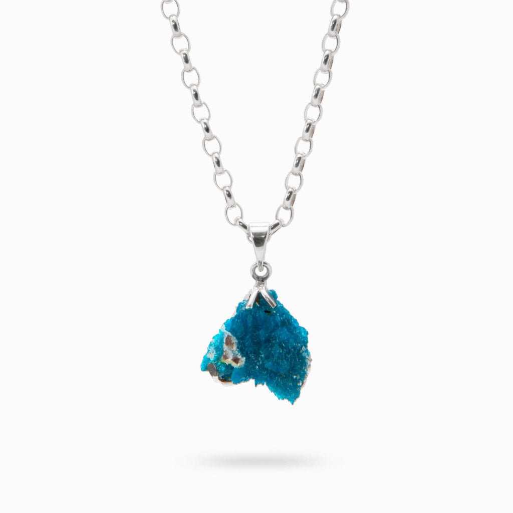 RAW CAVANSITE NECKLACE 