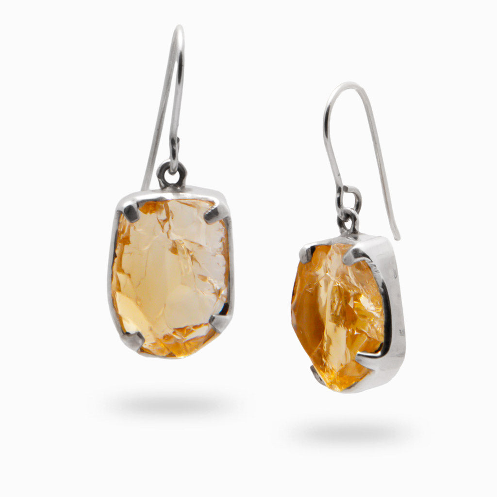 RAW CITRINE DROPS