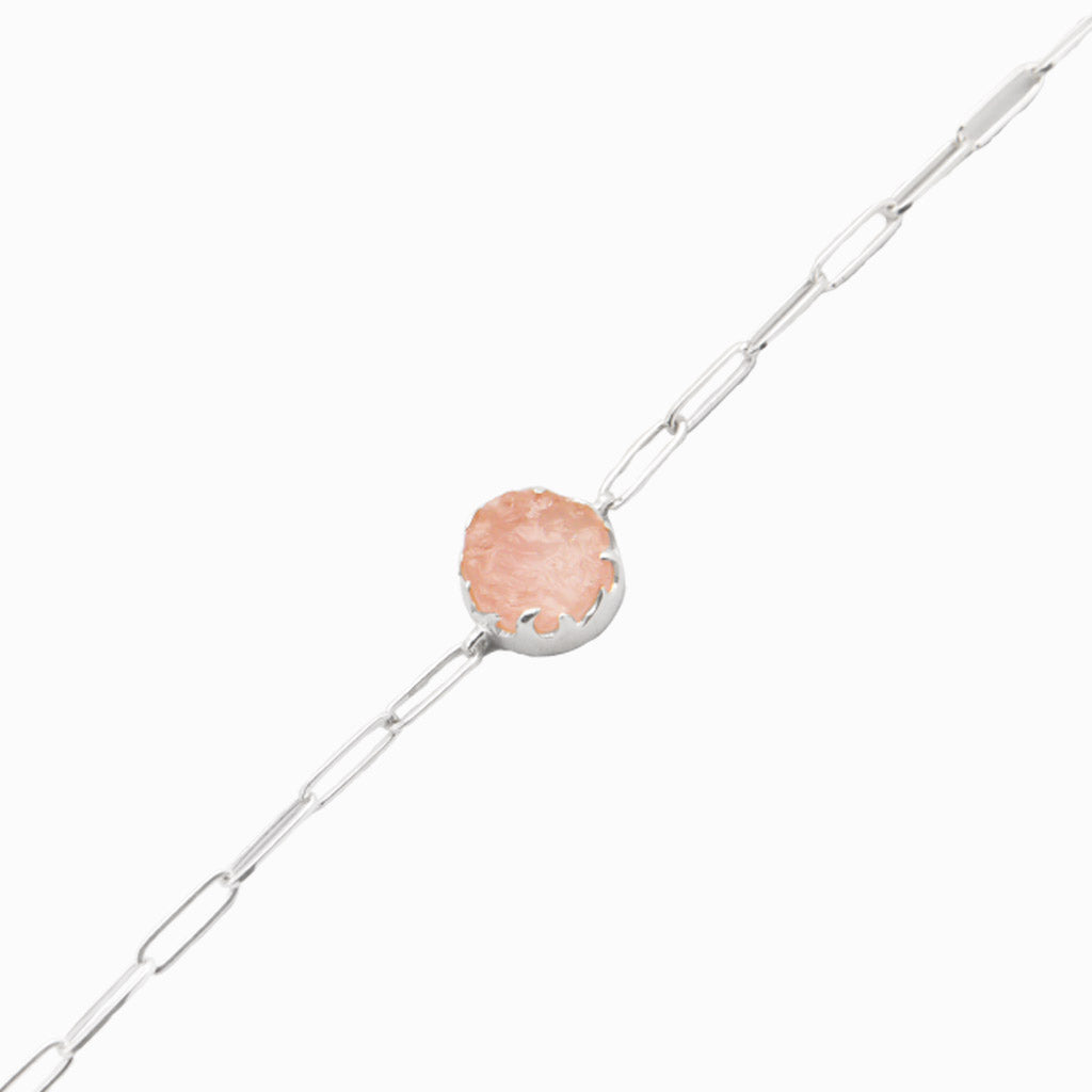 RAW ROSE QUARTZ BRACELET