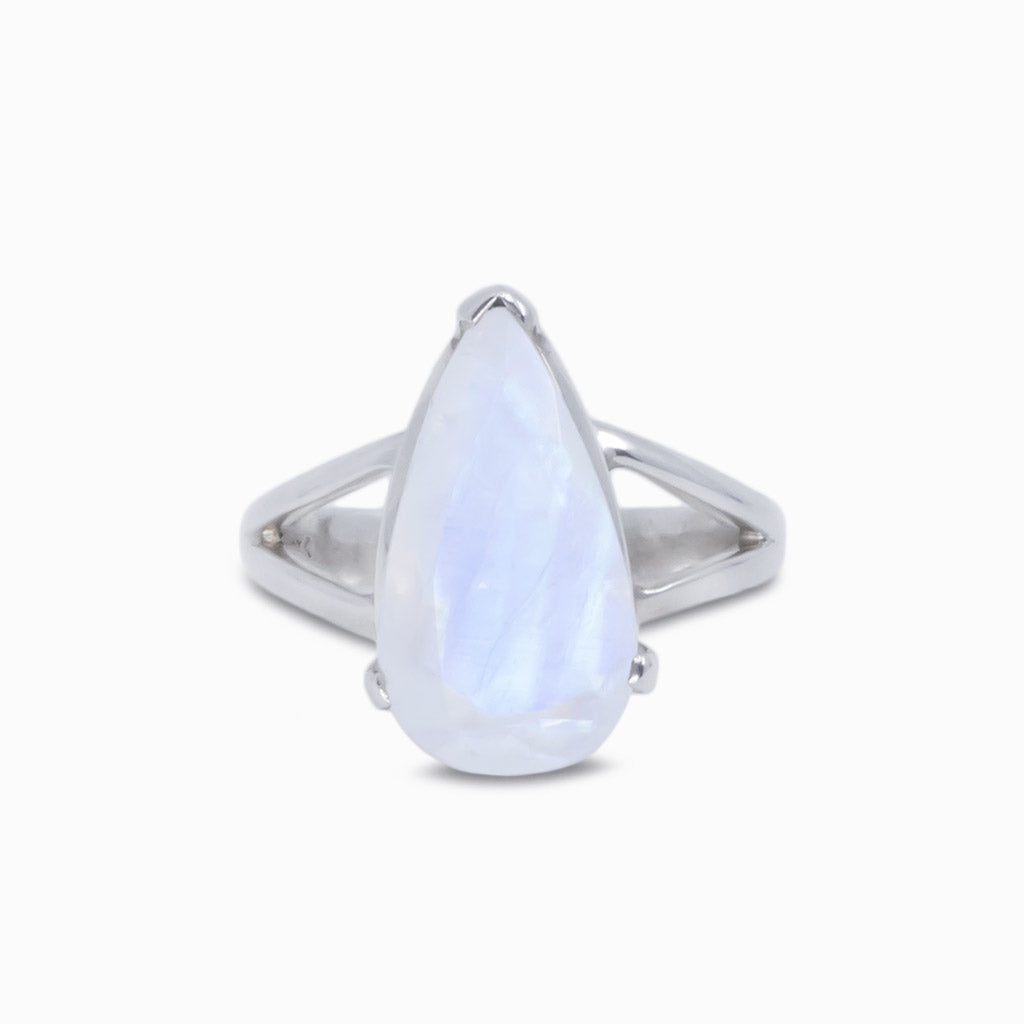 rainbow moonstone ring