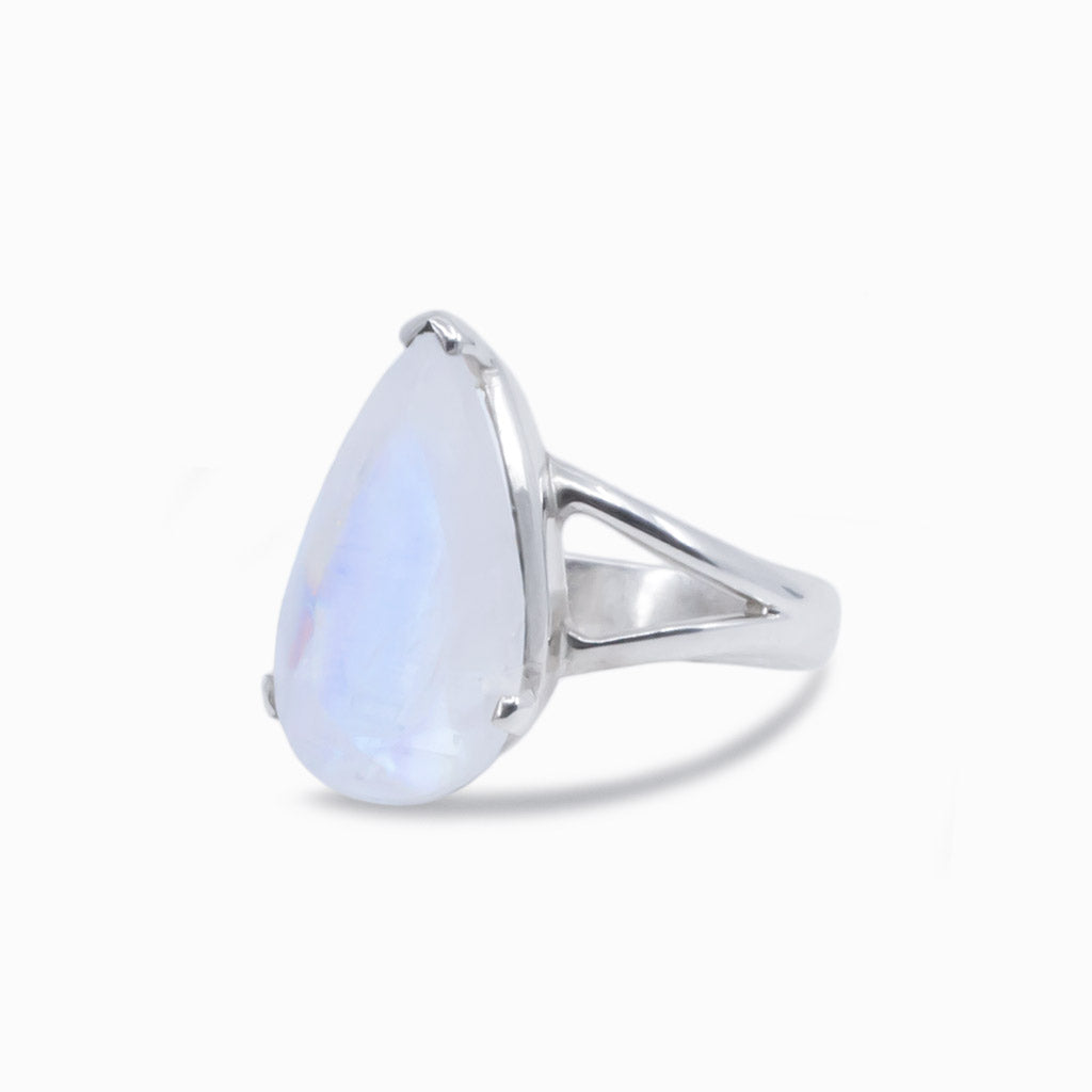 rainbow moonstone ring