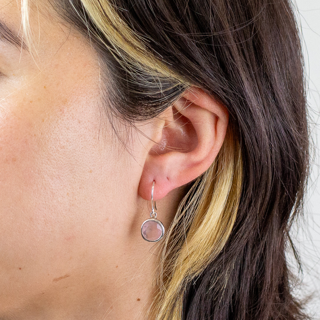 Rose Quartz Drop Earrings