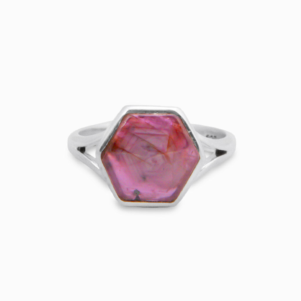 RUBY FACETED RING