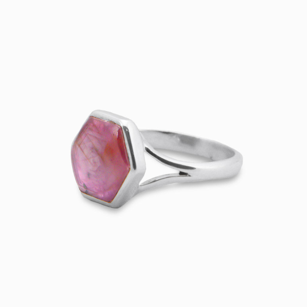 RUBY FACETED RING