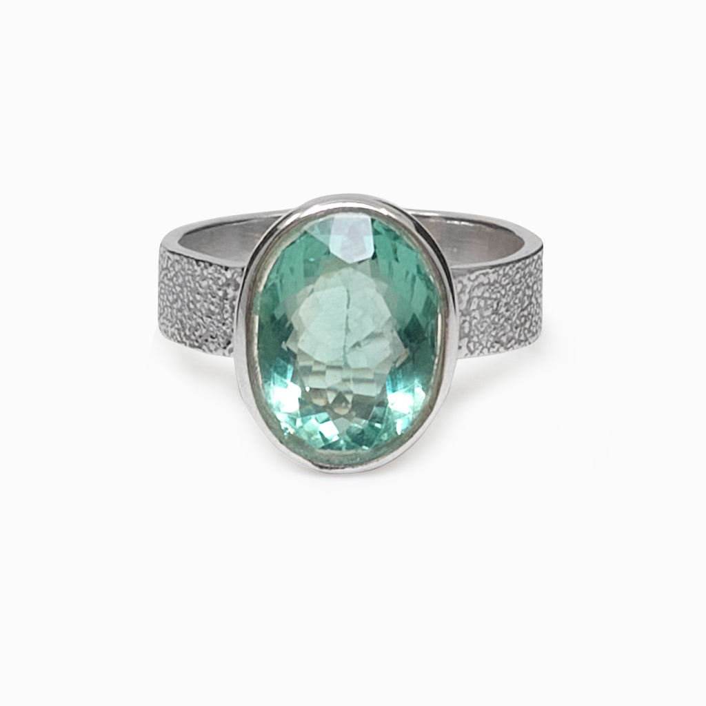 Faceted Fluorite ring