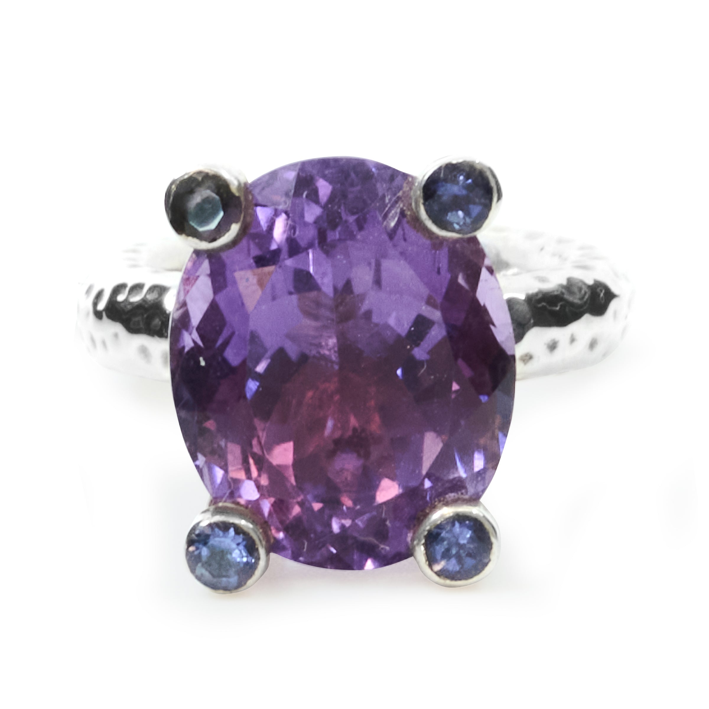 Amethyst and Iolite Ring | Made In Earth US