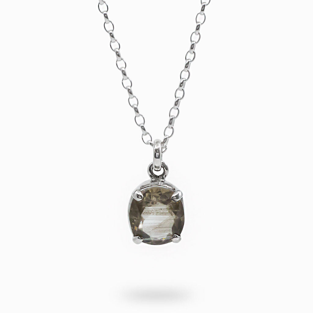 Faceted Rectangle Scapolite necklace