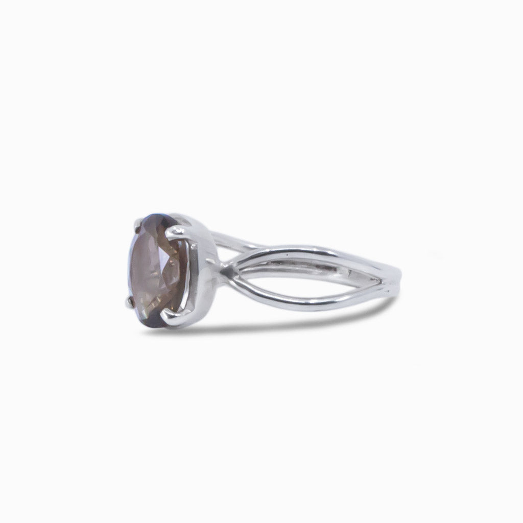 smokey quartz ring