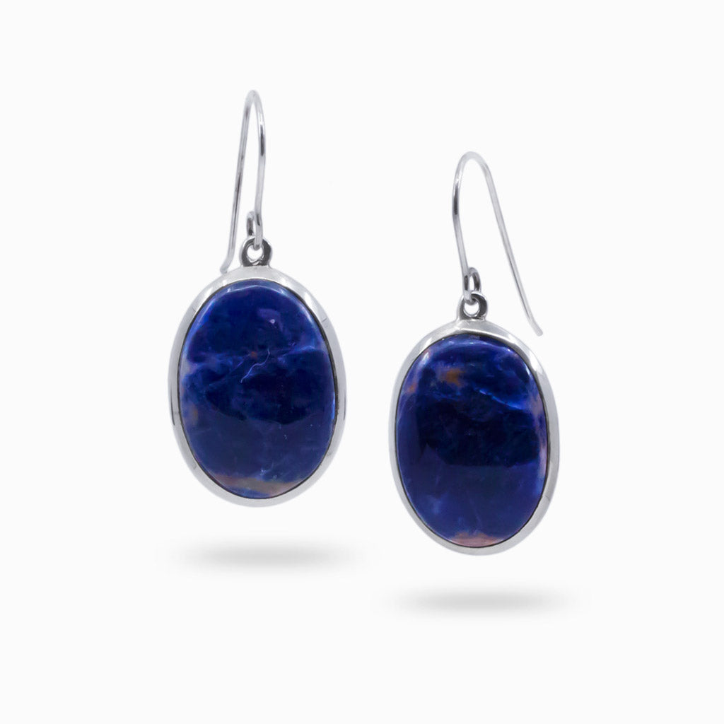 sodalite drop earrings