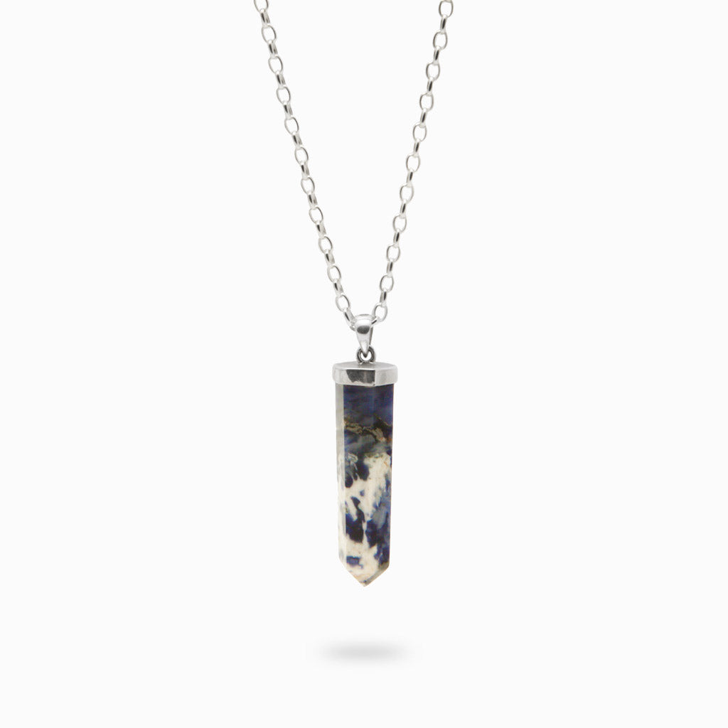 SODALITE PENCIL NECKLACE