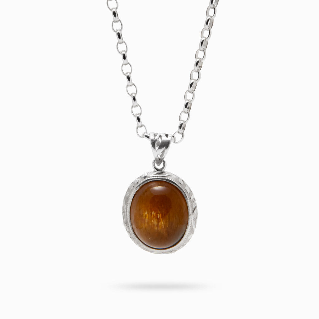 SUNSTONE OVAL NECKLACE