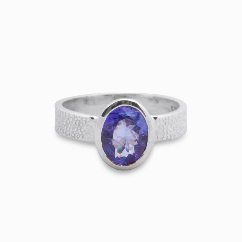 TANZANITE FACETED RING