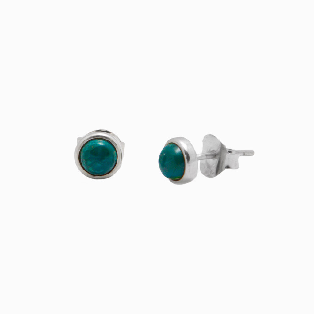 CHRYSOCOLLA STUDS