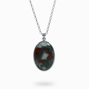 Volcano Jasper Oval Faceted necklace