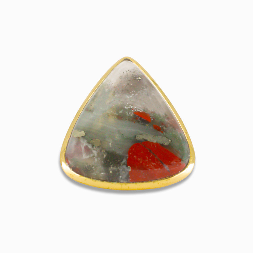 VOLCANO JASPER RING GOLD VERMEIL