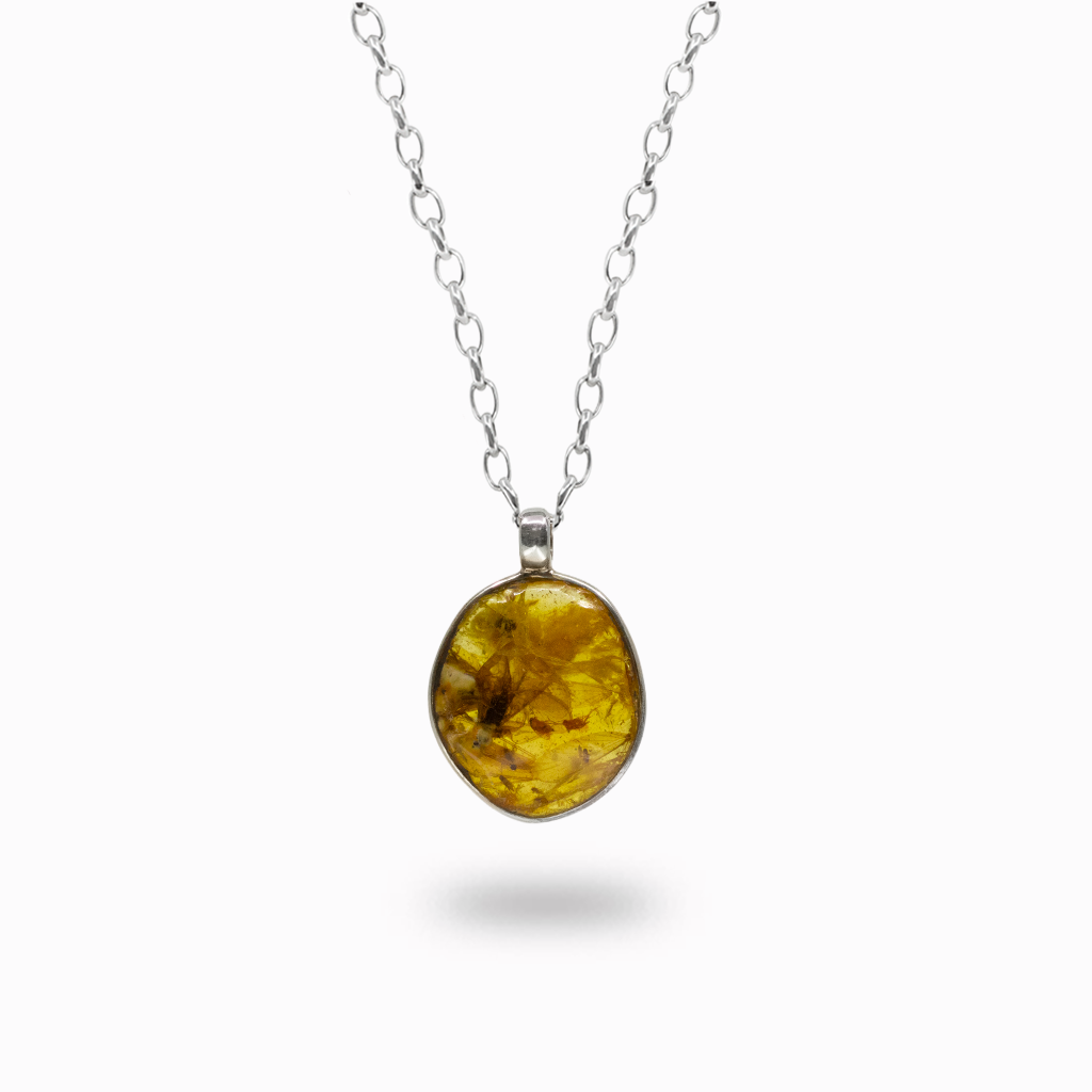 Amber With Insects Necklace
