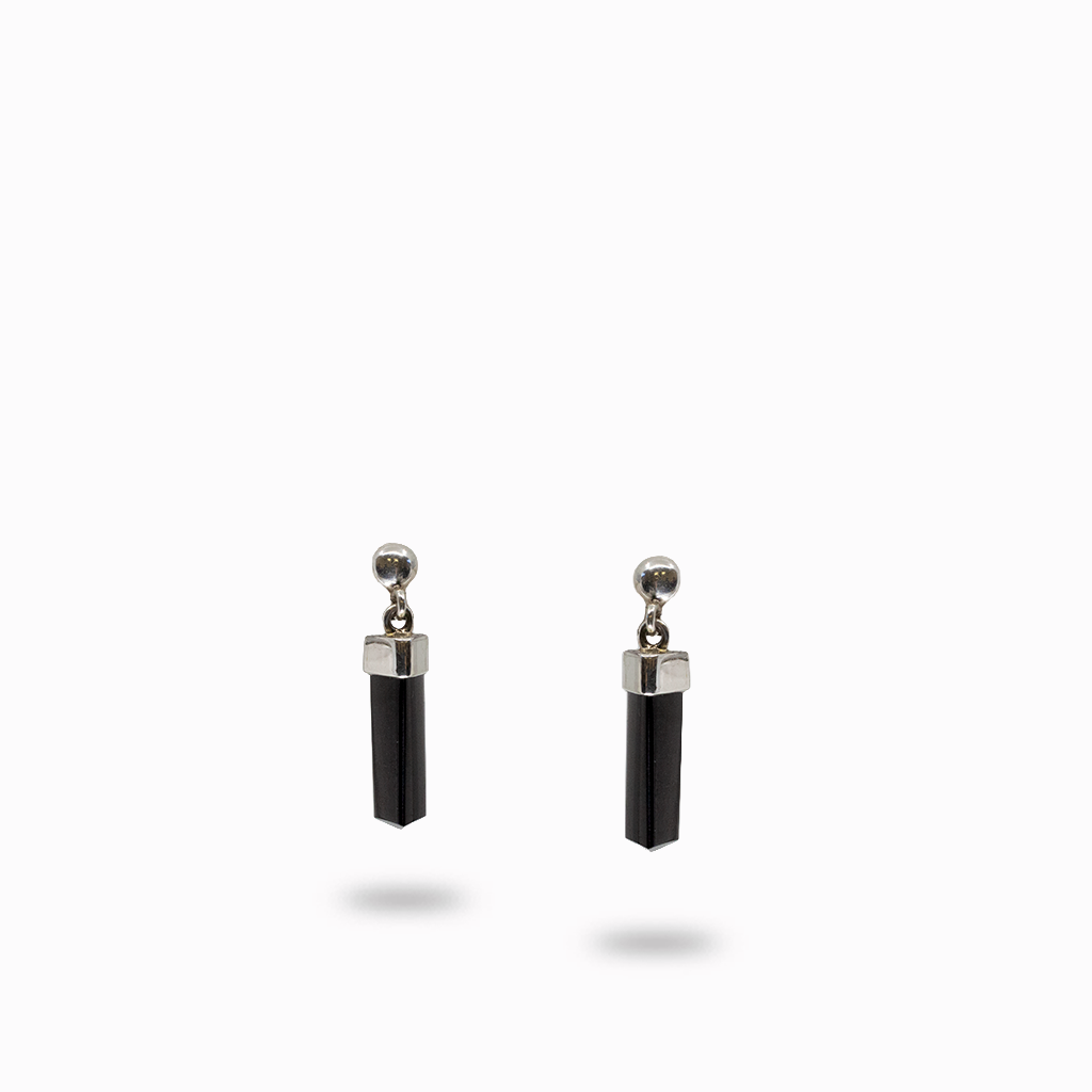 Black Tourmaline Drop Earrings