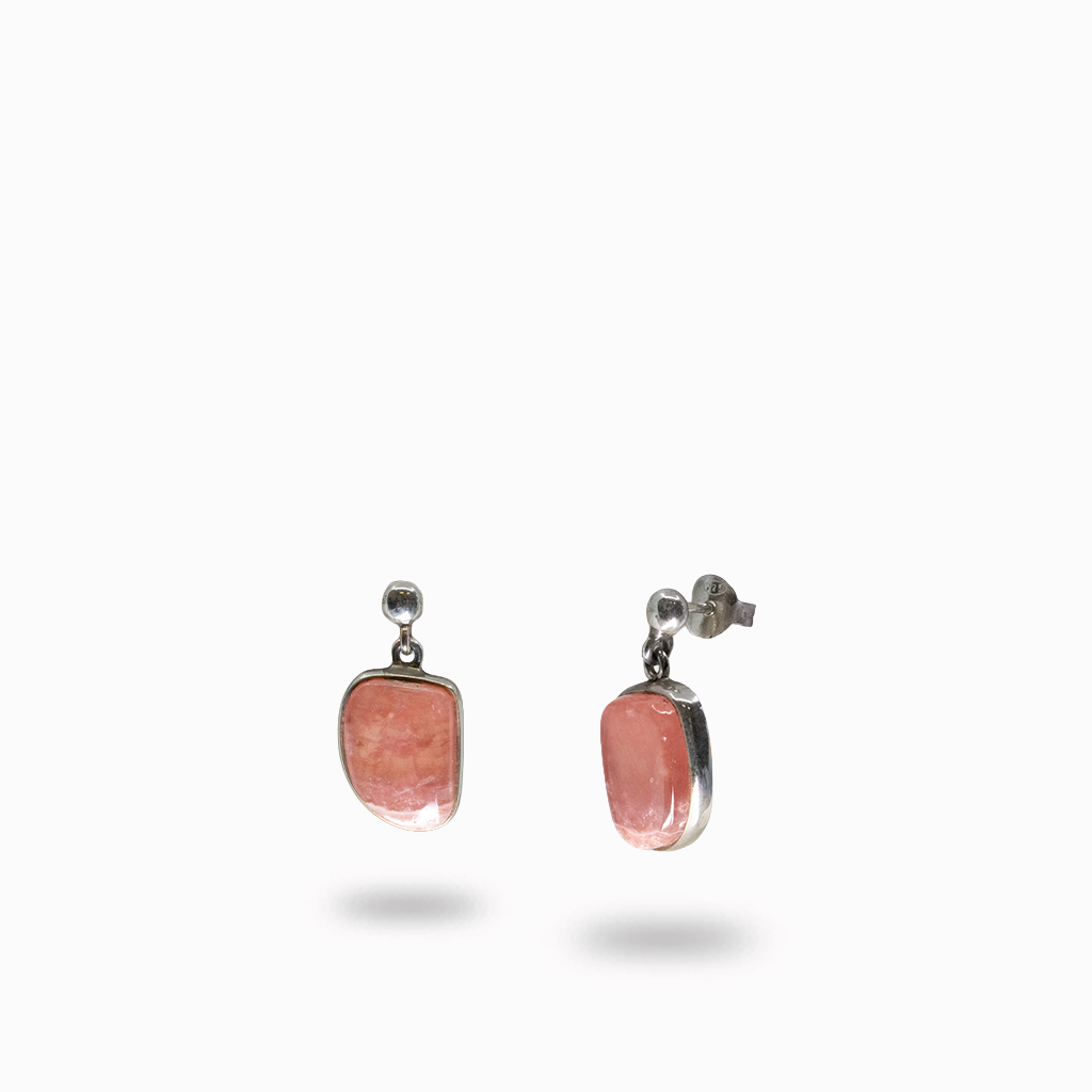 Rhodochrosite Drop Earrings