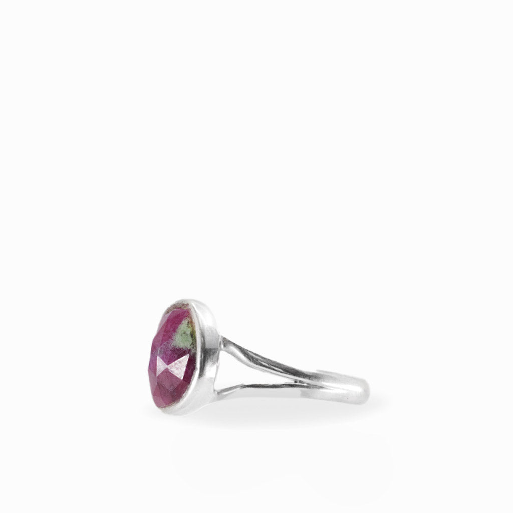 RUBY ZOISITE RING