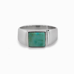 Cool Green Campo Frio Turquoise Ring in Sterling Silver Made In Earth