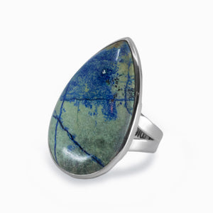 Azurite Turquoise  Tear Ring