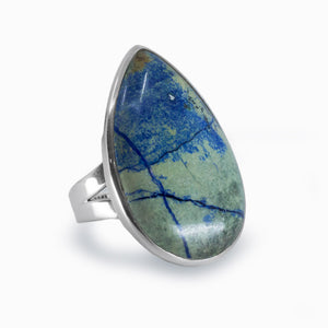 Azurite Turquoise  Tear Ring