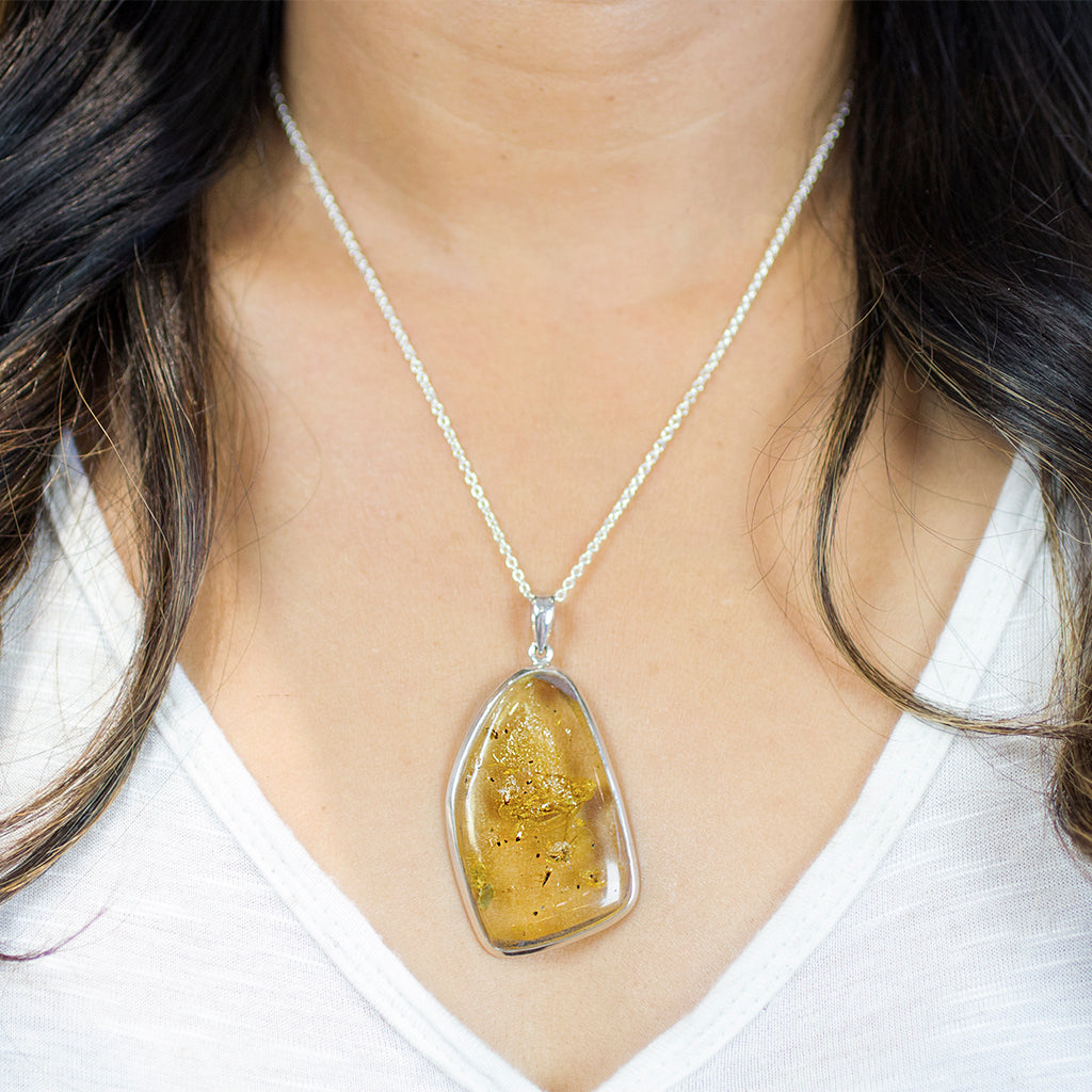 Large deals amber necklace