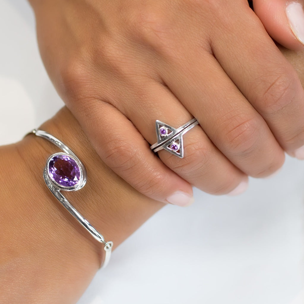 Wearing hot sale amethyst ring