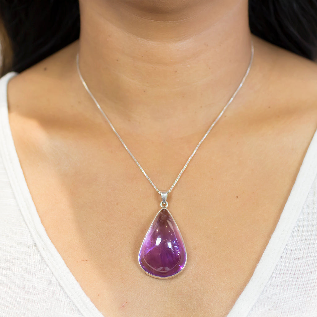 Amethyst deals teardrop pendant