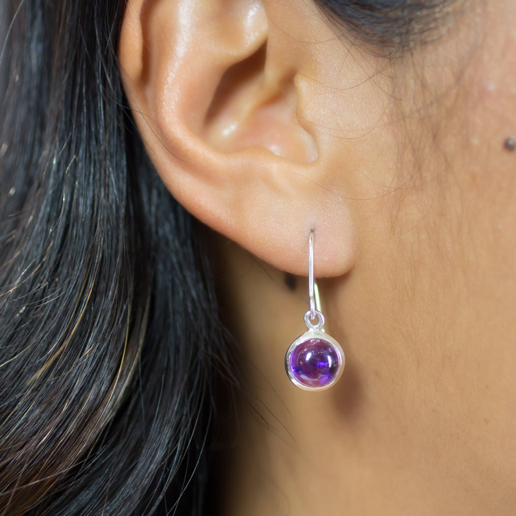 Amethyst earrings deals