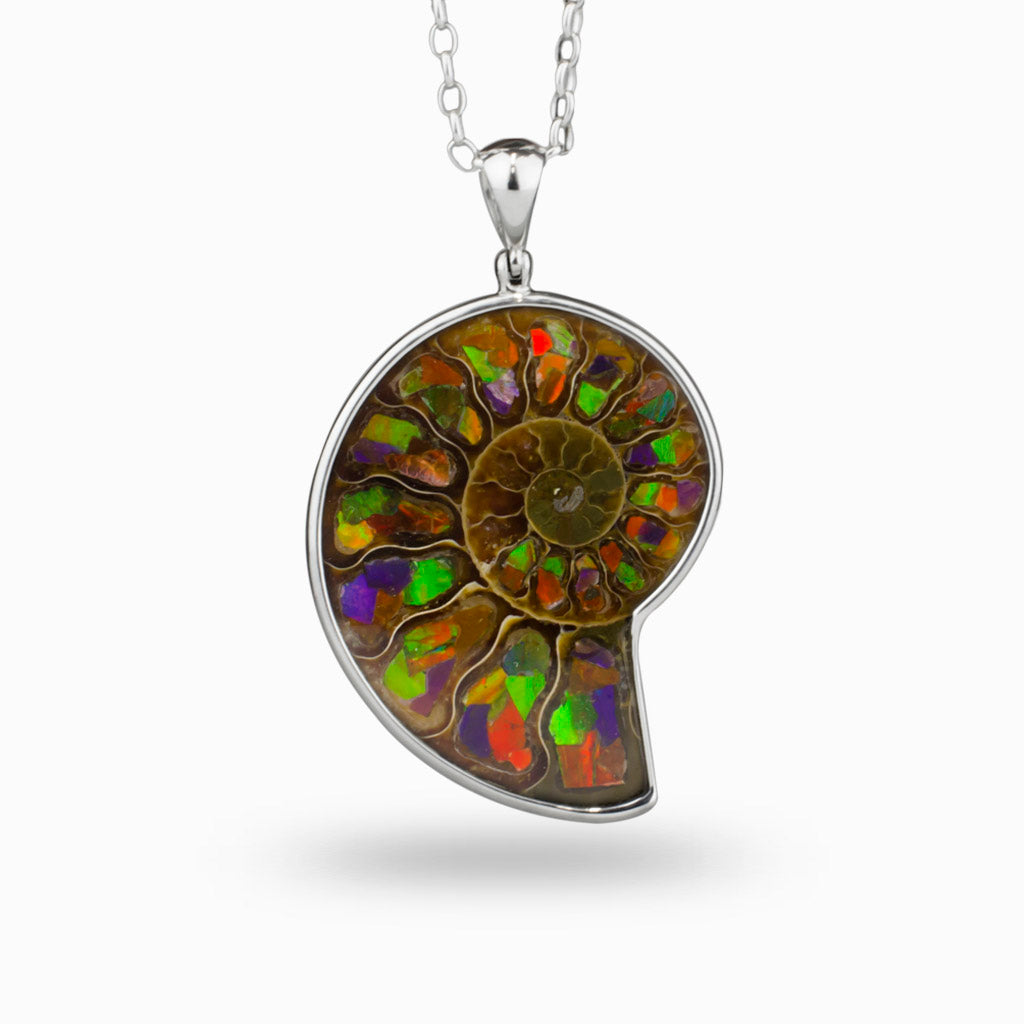 Multi-colored Ammolite Necklace