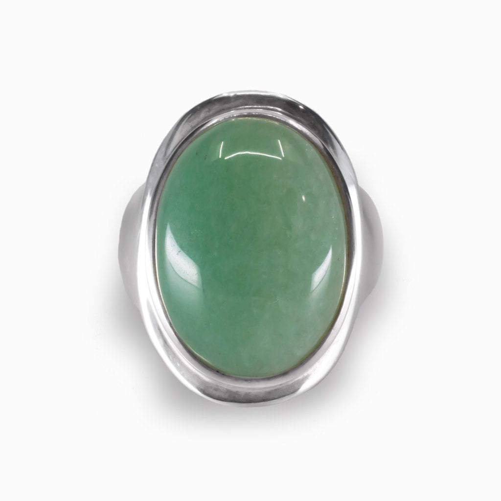 Green Aventurine Ring Made in Earth