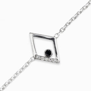 Diamante: Black Spinel & Diamond Bracelet