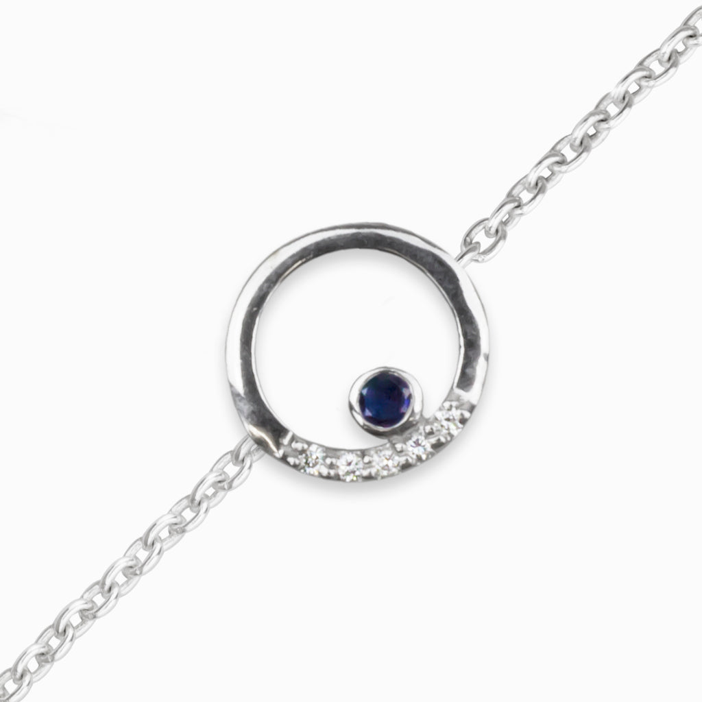 Cercle: Sapphire & Diamond Bracelet