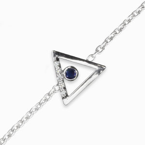 Triangulo: Sapphire & Diamond Bracelet