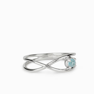 Blue Topaz Birthstone Ring Made in Earth