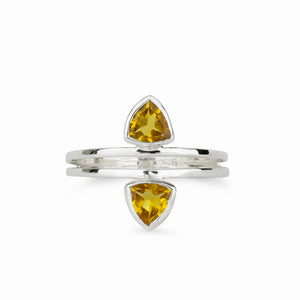 Yellow Citrine Ring Made in Earth