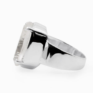 Clear Quartz Facet Ring Made in Earth