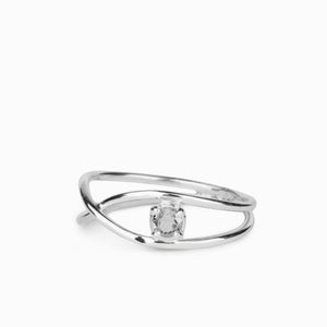 Clear Quartz Birthstone Ring