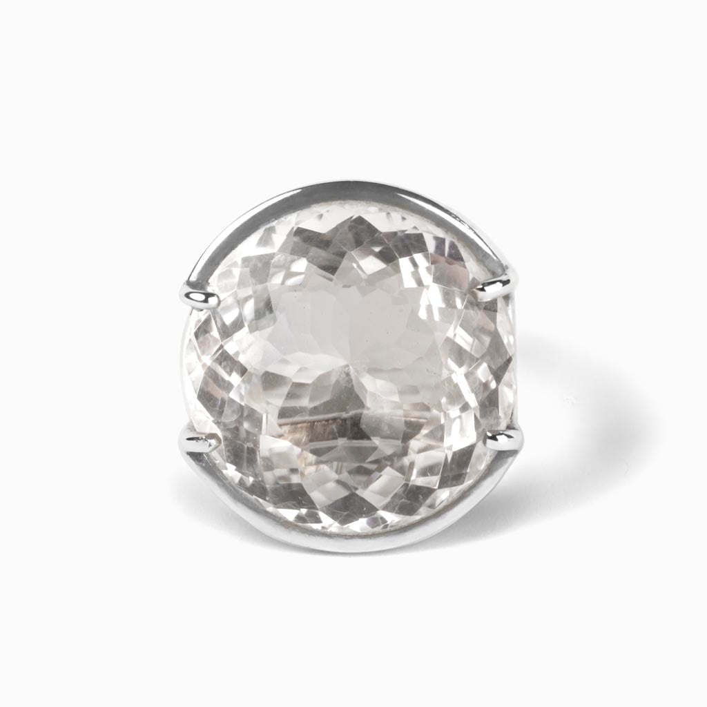 Clear Quartz Ring Made in Earth