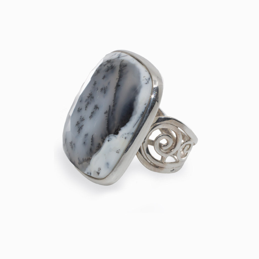 Dendritic Opal Ring 