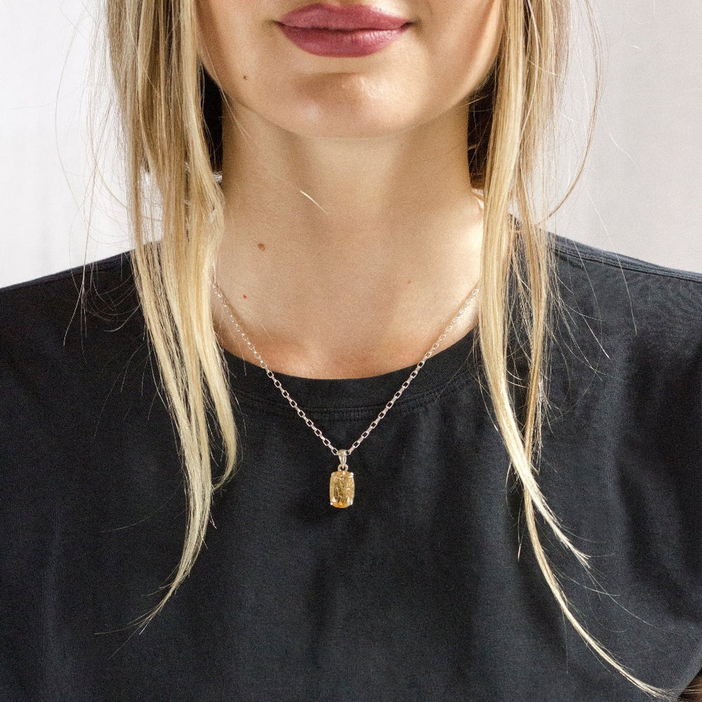 Luna Necklace Golden Brown Topaz main image 1