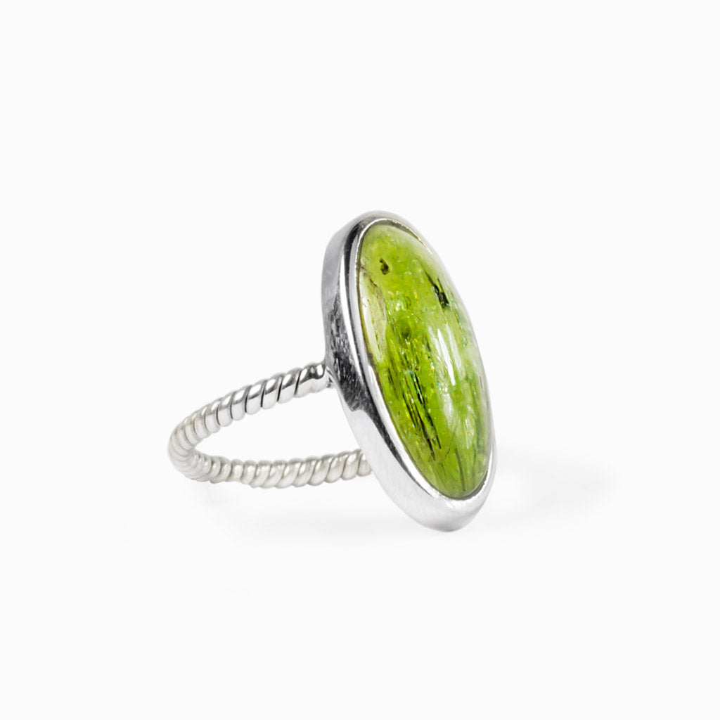 Green Kyanite Ring