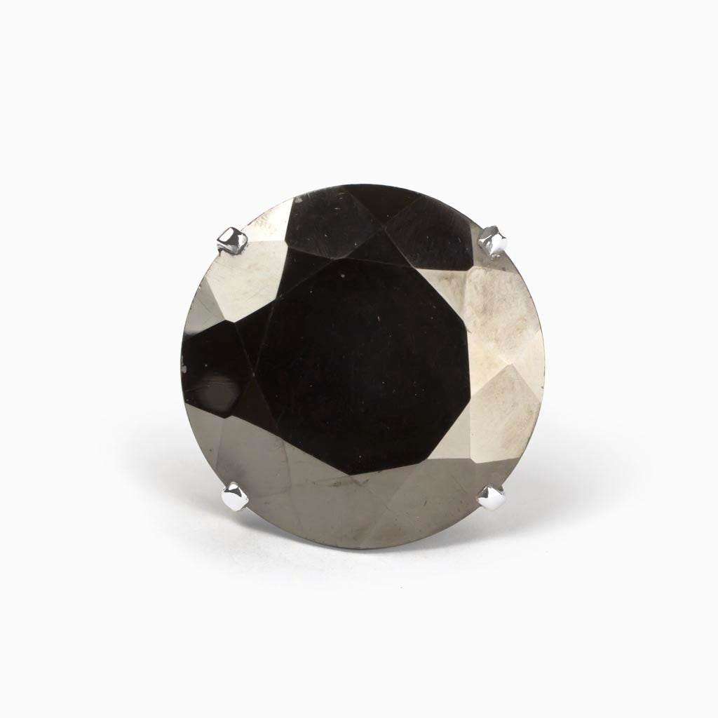Black Hematite Ring Made in Earth