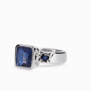 Kyanite & Sapphire Ring
