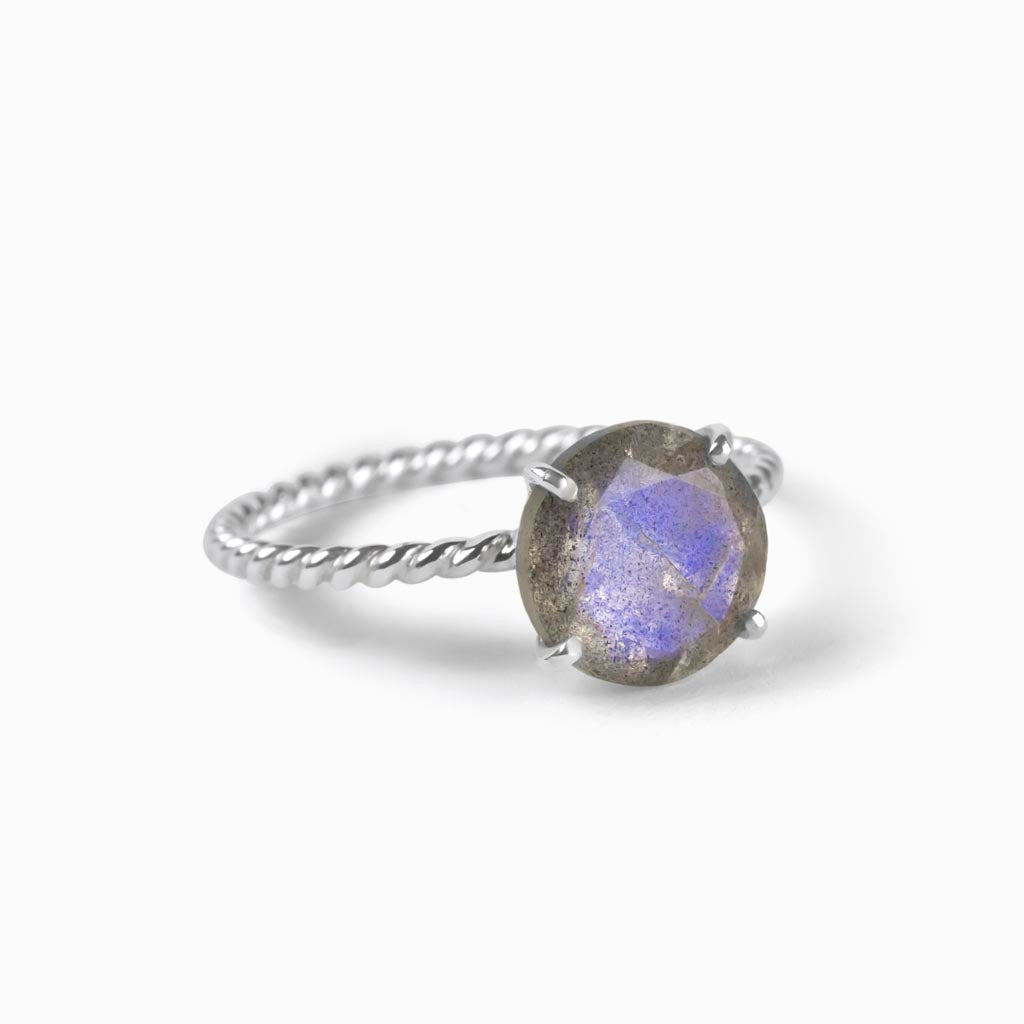 Purple labradorite deals ring