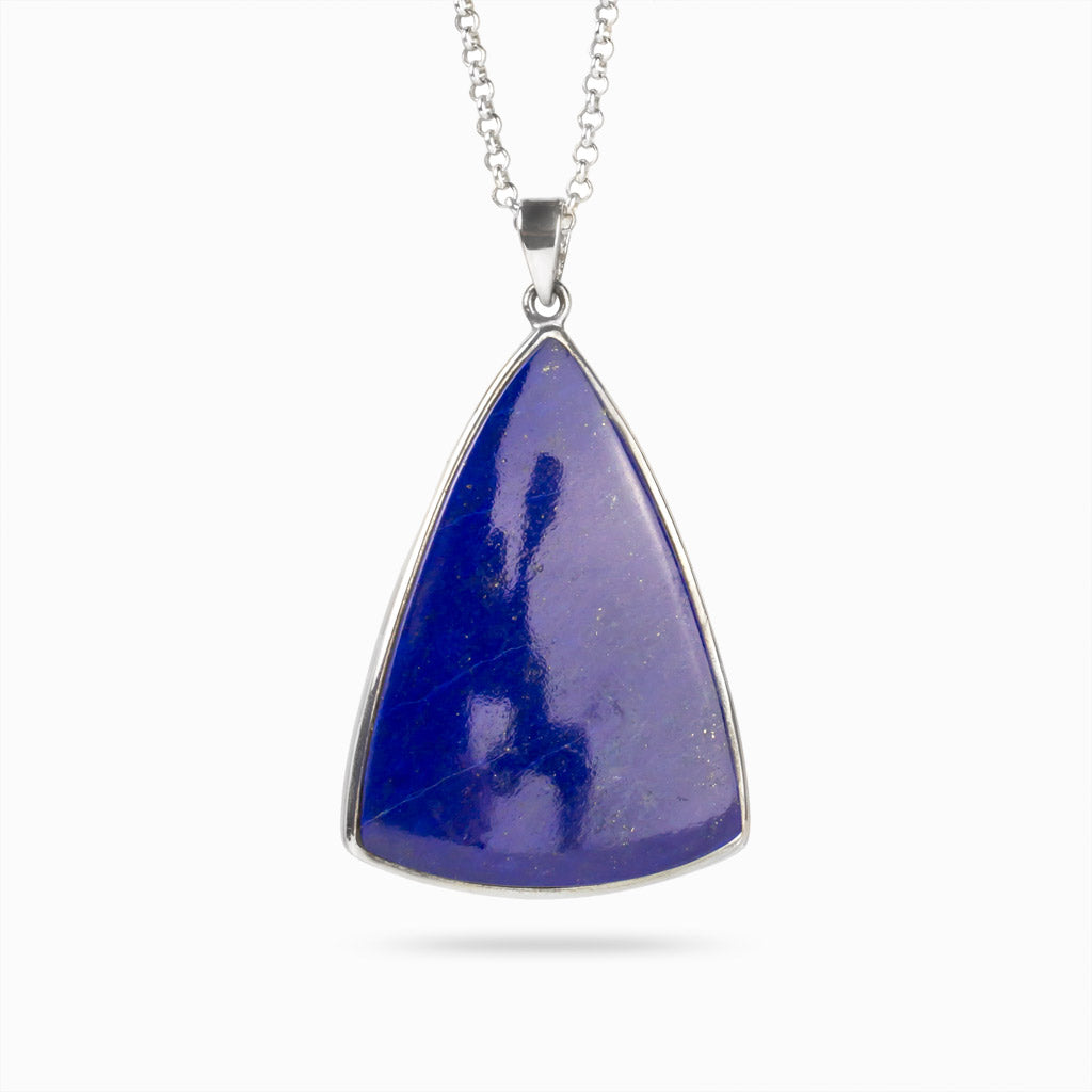 Triangle Cabachon Lapis Lazuli Necklace