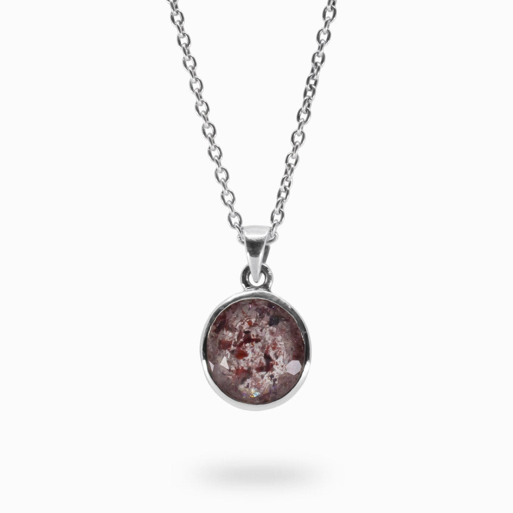 Round Faceted Lepidocrocite Necklace