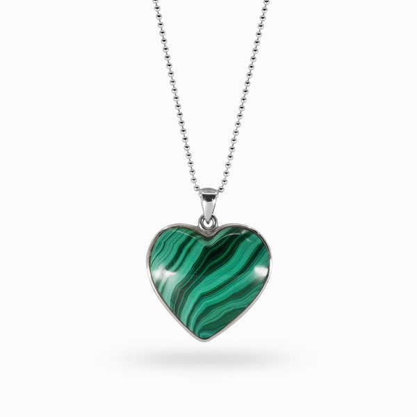 Malachite Heart Necklace – 74 Harley Street