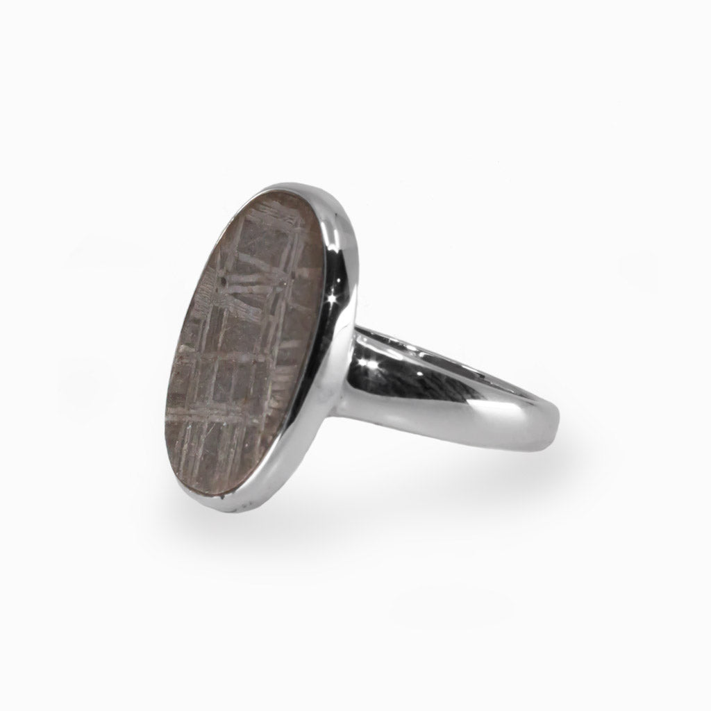 Meteorite on sale signet ring